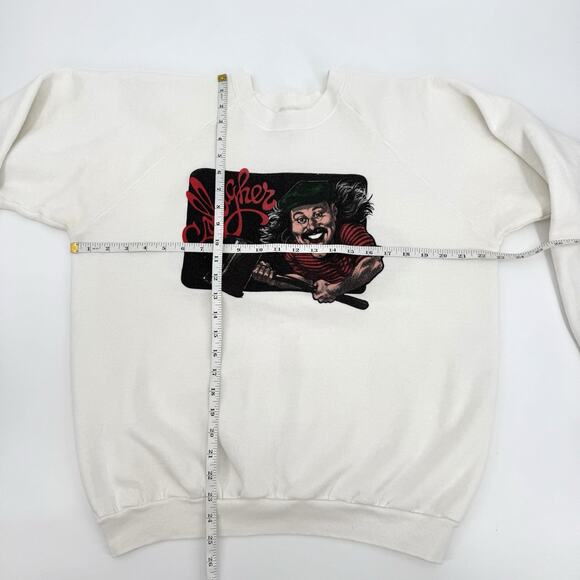 Vintage Gallagher Comedian Graphic Print Sweatshirt Fruit Of The Loom USA XL 90s - Picture 7 of 10